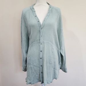 Free People We The Free Summer Daydream Button Down | Clear Skies | Small